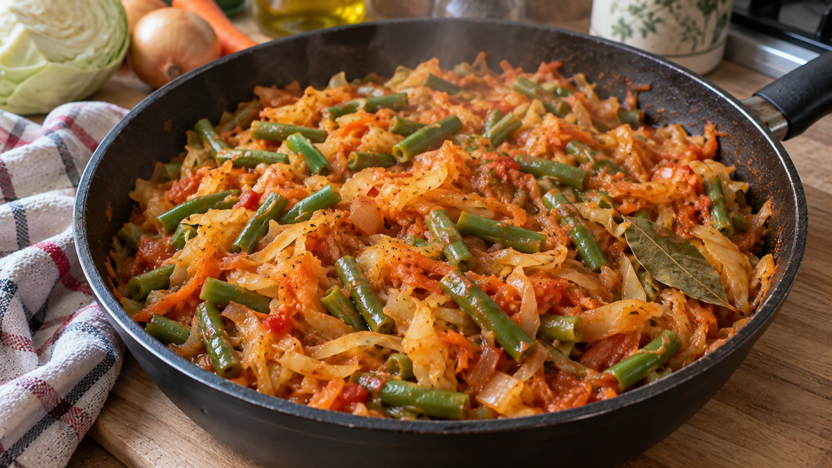 Тушеная капуста со стручковой фасолью без лишней горчинки и жесткости: 1 простое правило, которое сделает блюдо идеальной