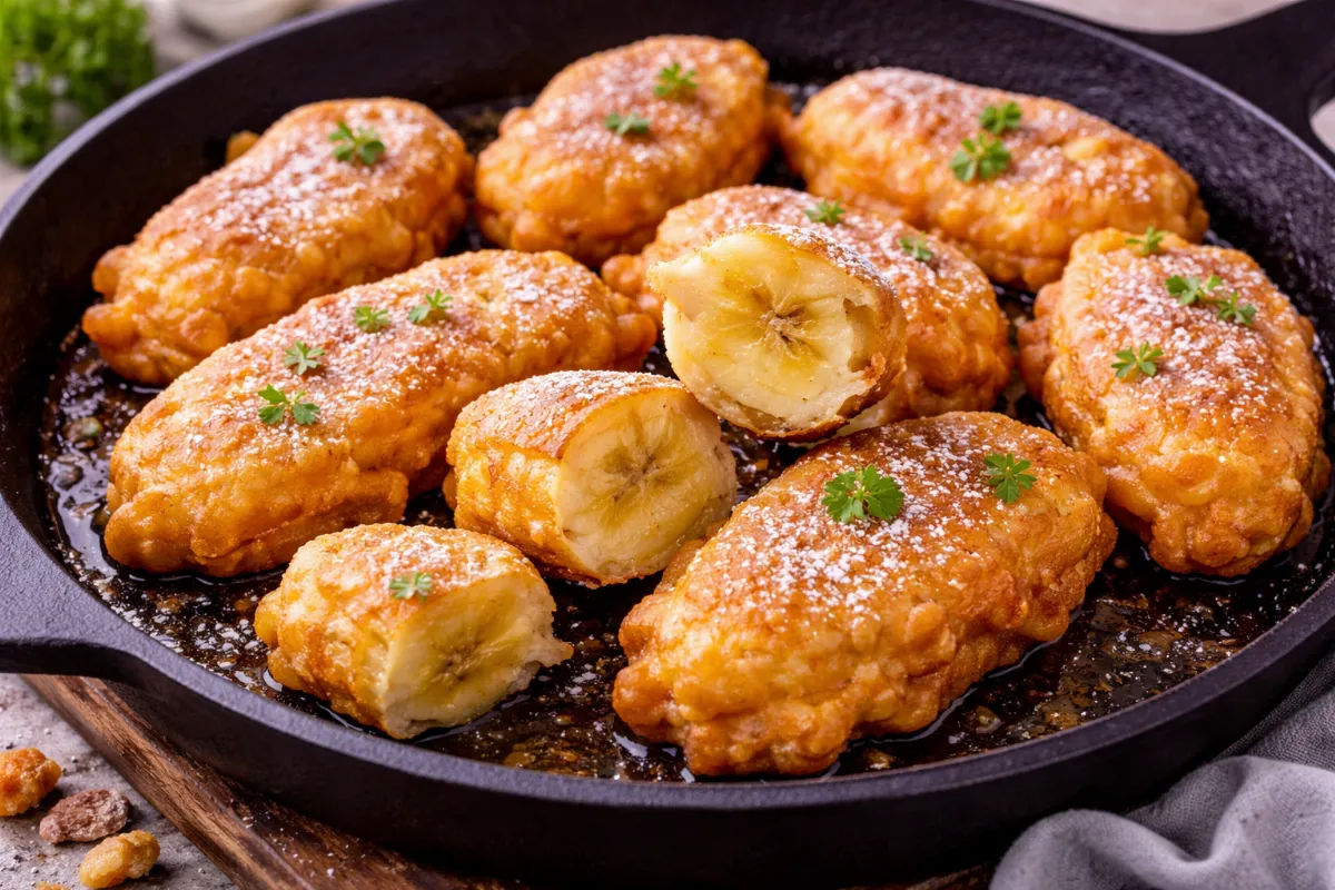 Сладкий хит на скорую руку: сочные бананы в кляре. Хрустящие снаружи, нежные внутри — готовьте за 5 минут и радуйте близких