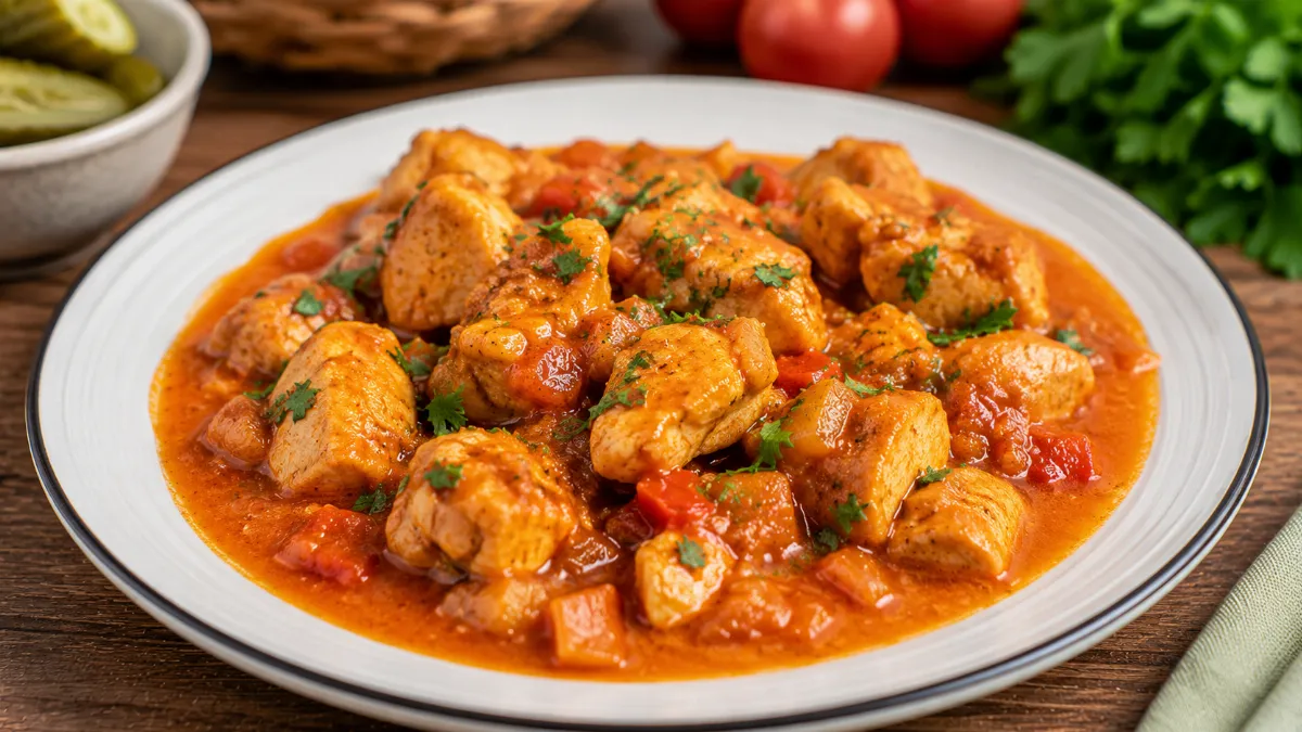 Сочный гуляш из куриного филе за полчаса: простой рецепт для занятых хозяек. Сочность, аромат и минимум усилий 
