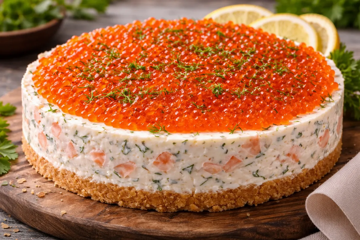 Чизкейк бывает не только сладкий. Рыбный вариант с икрой — это нежно, вкусно и по‑королевски роскошно