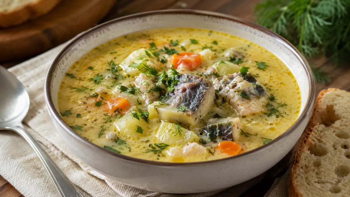 Сырный суп с рыбными консервами: бюджетный вариант, который по вкусу легко даст фору ресторанным первым блюдам