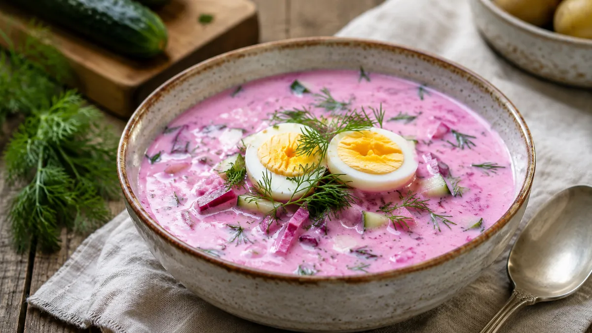 Погрузитесь в прохладу с холодником на кефире: освежает, бодрит и радует вкусом в жаркий день