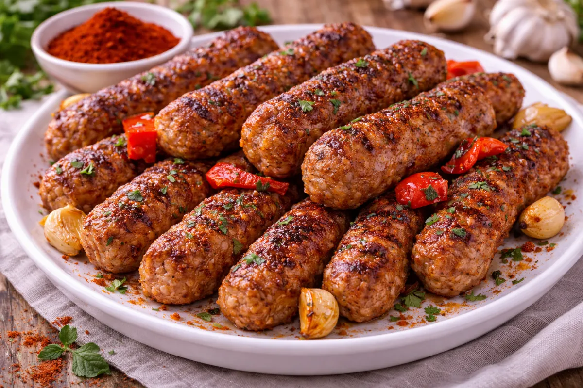 Быстрый ужин с характером: чевапчичи по‑балкански. Мясные колбаски с паприкой и чесноком — просто приготовить, сложно оторваться