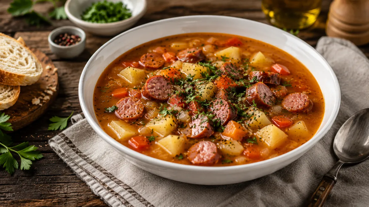 Щи-борщи больше не варю: этот испанский суп с колбасками вкуснее и проще, готовлю за 20 минут без бульона