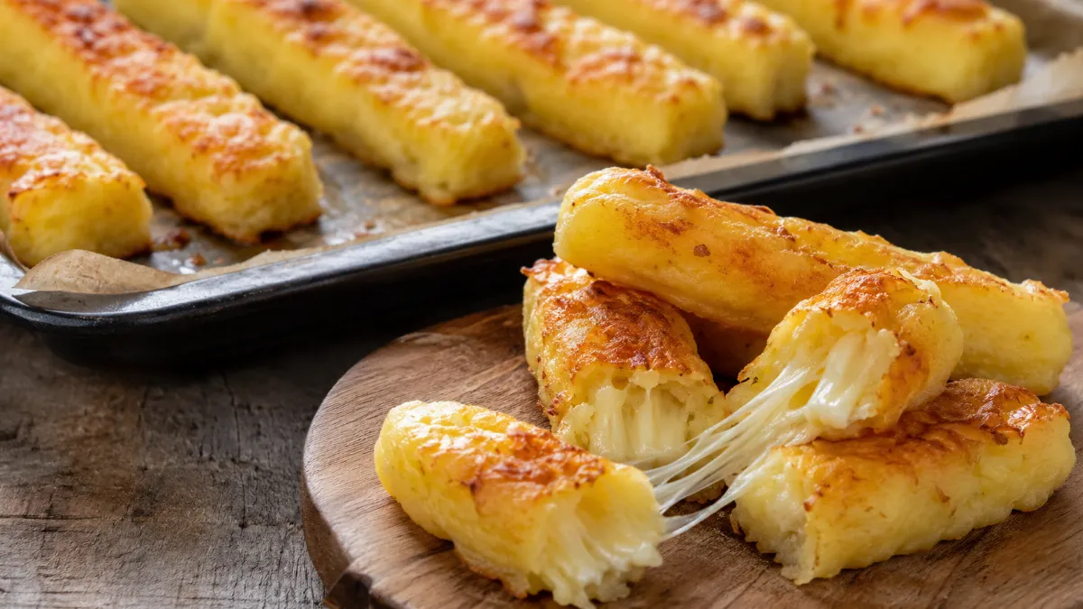 Запекаю сыр и картошку — и получаю мегазакуску для киновечера: эти палочки съедаются быстрее, чем пройдет первая серия