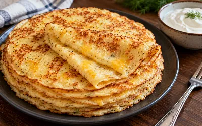 Простой и надежный способ вкусно накормить всю семью в выходные: рецепт самых сырных блинчиков со сметаной