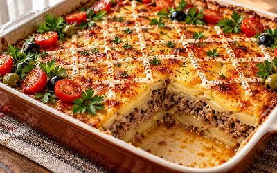Вместо мяса по-французски на любой праздник — фарш по-королевски: нарядное блюдо из простых продуктов за 40 минут