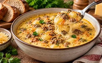 Никакого второго блюда не понадобится: готовим густой суп со сливочным вкусом и мясными шариками
