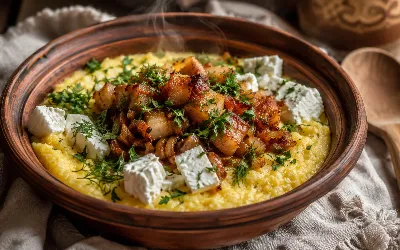 Горное блюдо для вкусного обеда: как приготовить ароматный банош за 20 минут
