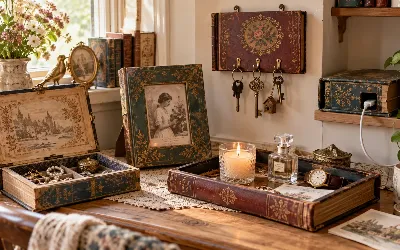 Скупаю дешевые советские книги на Авито ради обложек — делаю 5 шедевров, как из антикварного бутика