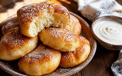 Пышные, как облако, и не черствеют на следующий день: как приготовить творожно-кефирные пышки на обычной сковороде