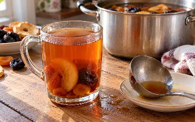 Каждую осень готовлю этот компот из сухофруктов для родных: рассказываю, как выжать максимум сладости без сахара