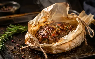 Горячее на праздничный стол: порционное и очень вкусное — заворачиваем в фарш в бумагу и отдыхаем