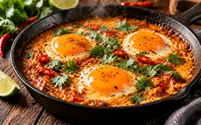 Когда обычный завтрак надоел, добавляю в яичницу пасту Том Ям — вкус невероятный