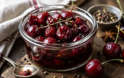 Кипячу воду с сахаром ровно 3 минуты и за секунды заливаю ягоды: экспресс-метод маринования сочной вишни