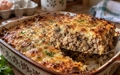 Смешиваю гречку с фаршем и грибами: готовлю запеканку по-новому — сочная и без долгой возни