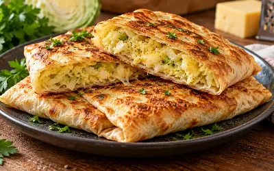Ни муки, ни дрожжей не надо: капуста, 2 яйца да лаваш — пирог-вкусняшка за 15 минут