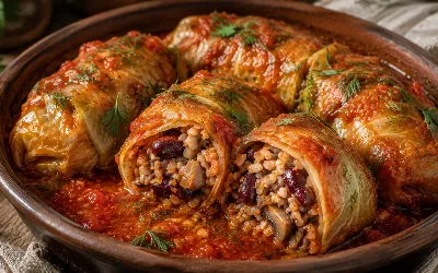 Скучные голубцы остались в прошлом: с грибами и булгуром это блюдо становится настолько вкусным, что невозможно устоять