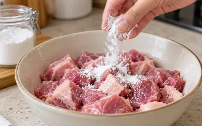 Щепотка прямо в мясо перед жаркой — и оно тает во рту, как в лучших ресторанах: секретный трюк из Китая