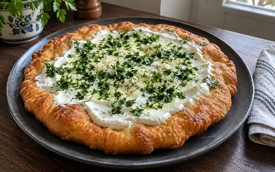 Мягкая серединка, румяная корочка и чесночный аромат: готовим нежнейший домашний лангош за копейки