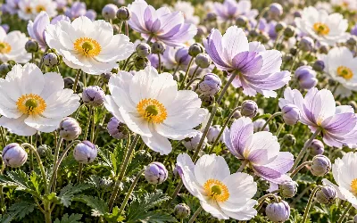 Дивный многолетник для дачи: белые бабочки с лиловой изнанкой — «Мечтающий лебедь» показывает два цвета сразу