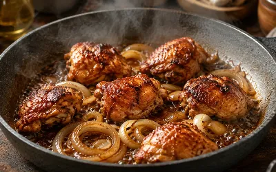 Не тушу мясо часами, готовлю за 20 минут по-грузински: сочно, с пряным акцентом и легкой кислинкой