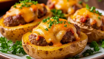Жареная картошка больше не в чести — режу напополам и фарширую вкусняшками: это полноценный ужин