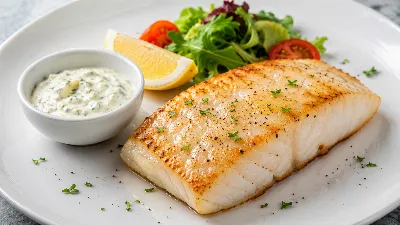 Палтус с соусом тартар — ресторанный вкус у вас дома. Нежная рыба и пикантный соус создают идеальное сочетание — попробуйте и убедитесь