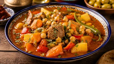 Сытная шурпа по‑тунисски: рецепт с восточным акцентом. Мясо, овощи и волшебная смесь специй — идеальный обед для всей семьи