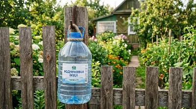 Прицепила бутылку к забору и забыла про деликатную проблему: простой способ избавиться от неприятностей