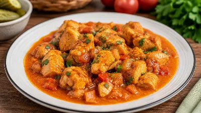 Сочный гуляш из куриного филе за полчаса: простой рецепт для занятых хозяек. Сочность, аромат и минимум усилий 