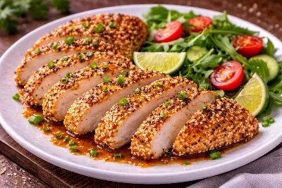 Хрустящее снаружи, сочное внутри: куриное филе с кунжутом за 25 минут. Быстрый, сытный и красивый ужин без хлопот