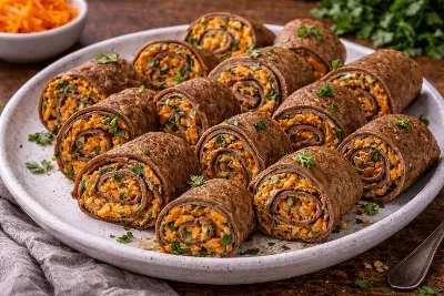 Нежные печёночные рулетики с морковной начинкой: рецепт вкусняшек с ресторанным шармом - попробуйте сегодня
