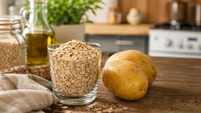 Беру 1 стакан овсянки и 2 картошки — вкуснота на ужин за 20 минут: так сытно, что и мяса не надо