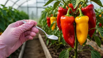 Пол чайной ложки под перец в мае — и 20 мясистых плодов на кусту: забытый метод заставит куст ветвиться
