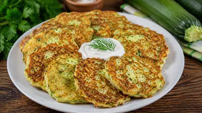 Быстрый и полезный завтрак: готовим вкусные оладьи из кабачков. Готовятся 15 минут, а удовольствия на весь день. Делюсь простым рецептом