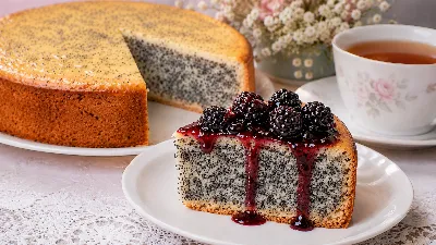 Нежный маковый сметанник: простой рецепт с волшебным вкусом. Лёгкий в приготовлении, нежный, сладкий и очень вкусный