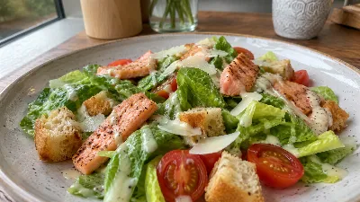 Вкуснее и сочнее классики: почему в «Цезарь» стоит добавить обжаренную форель
