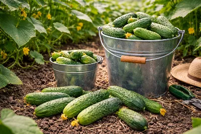 Огурцы с куста ведрами: замачиваю семена в молоке и ослепляю росток — лезут как сумасшедшие