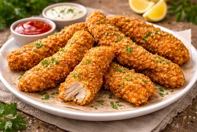 Забудьте о магазинных наггетсах: эти хрустящие мясные палочки готовятся дома за 20 минут  — воздушная корочка и нежная мякоть