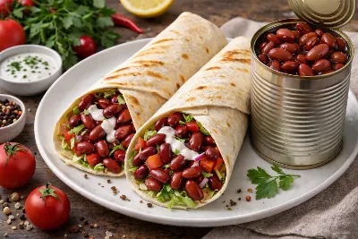 Беру фасоль вместо курицы и заворачиваю вкусную постную шаурму: ем и не могу остановиться