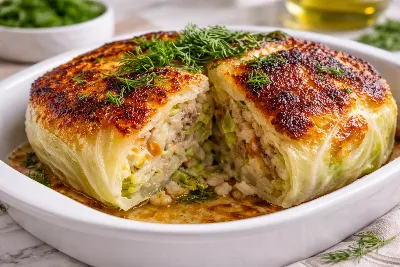 Без дрожжей и замеса: капустный «кулич» с мясом и рисом без хлопот — сытнее любого пирога и наряднее запеканки