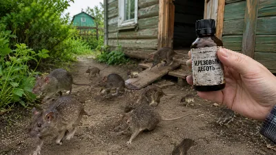 «Обнуляю» мышей и крыс на даче за копейки: беру берёзовый дёготь — грызунов как не бывало