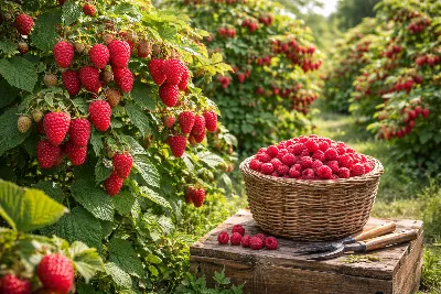 Малина размером с грецкий орех и слаще меда: просто рассыпаю это под кусты весной — завалит урожаем