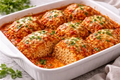 Ленивые голубцы в духовке — спасение для занятых хозяек. Вкус как у классических, а времени нужно вдвое меньше. Быстрый рецепт внутри