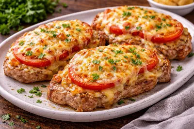 Мясо по‑французски: магия слоев в одной форме. Золотистый сыр, сочные слои и неповторимый аромат — настоящий праздник вкуса на вашем столе