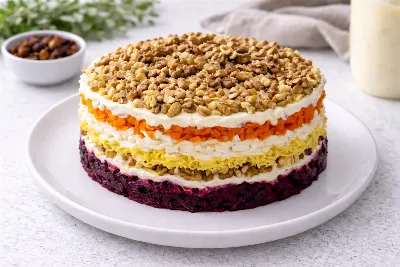 Про «Шубу» давно забыла, открыла для себя «Любовницу»: с нежным вкусом и пикантными нотками — идеальный салат для праздника