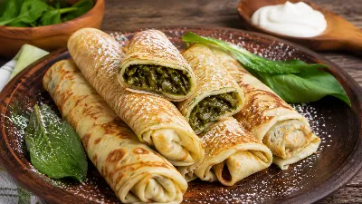Летний вкус в каждом блине: готовим блинчики с щавелем — яркие вкусовые впечатления гарантированы