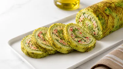 1 кабачок и пачка крабовых палочек: нежный рулет-суперзакуска за полчаса — вместо приевшихся салатов и оладьев