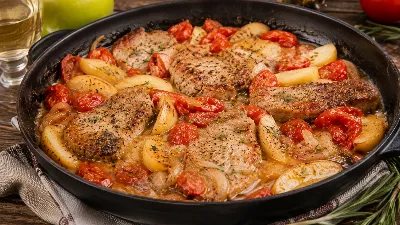 Мясо по-немецки в соусе из белого вина — блюдо, как из ресторана. Готовится без хлопот, а результат восхищает